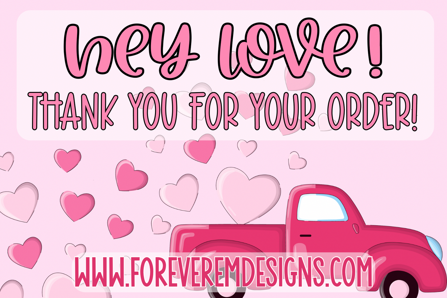 Valentine’s Day Thank You Card Template