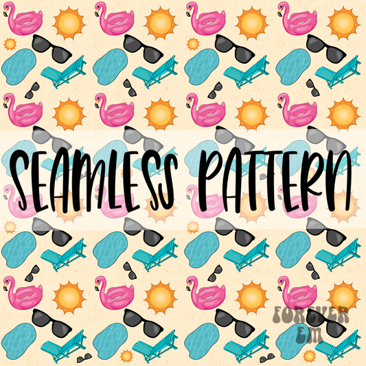 Summer days - SEAMLESS PATTERN