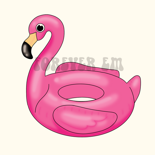 Flamingo pool float - PNG