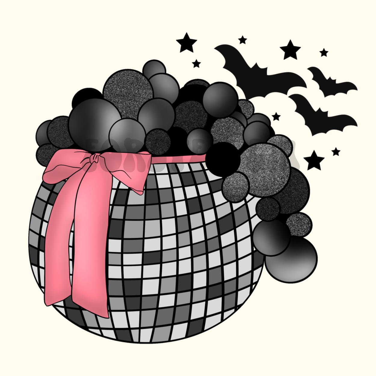 Halloween Disco Ball - PNG