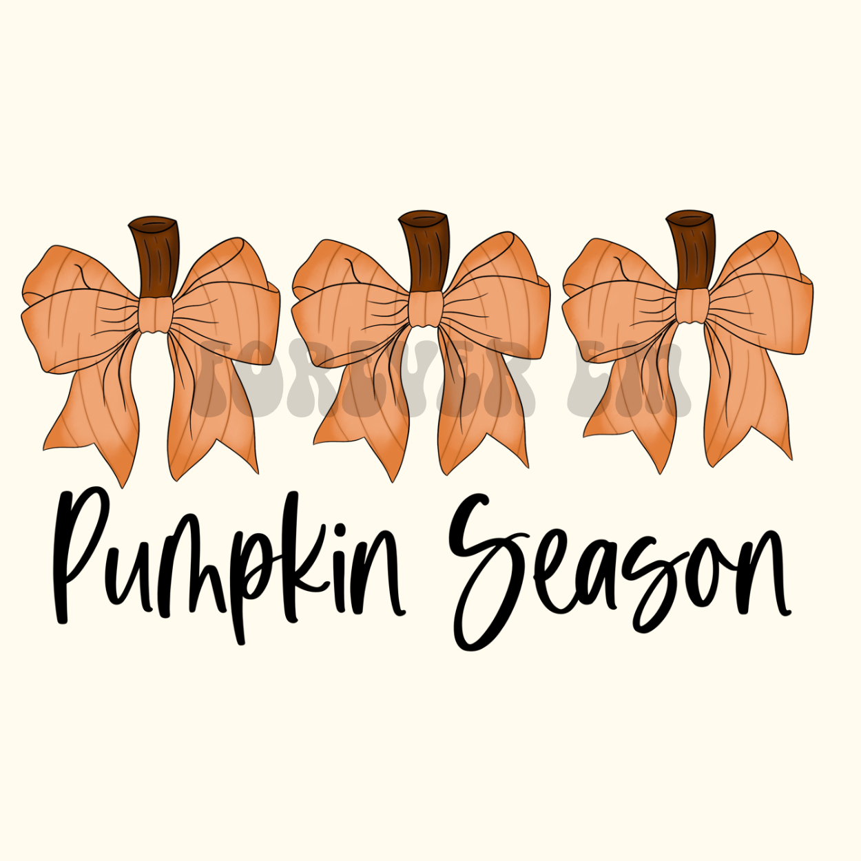 Pumpkin season Bow - PNG