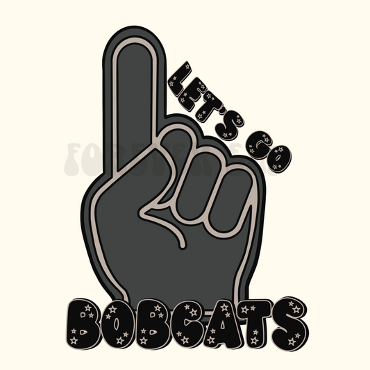 Bobcats foam finger png